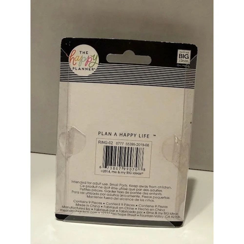 The Happy Planner Expander Discs Gold Metallic 9 Piece Set Me & My Big Ideas NEW
